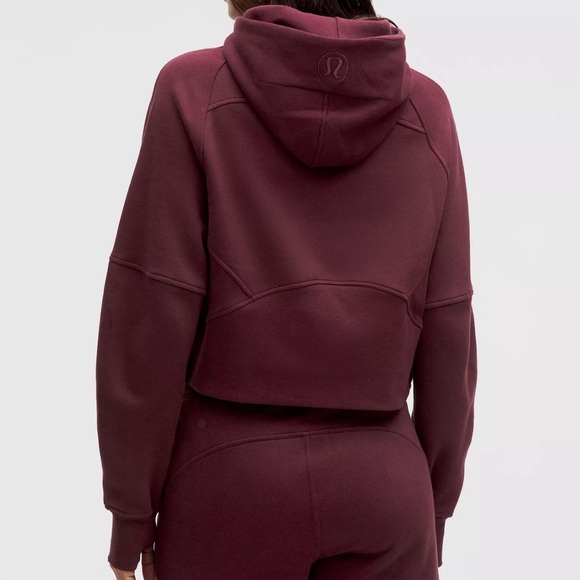 Lululemon Scuba Oversized Half Zip Hoodie | Garnet/Gold - Picture 2 of 5